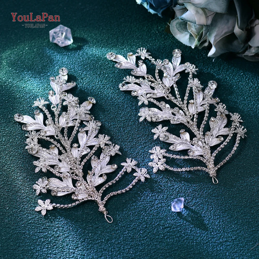 YouLaPan Bling Rhinestone Headband Wedding Bridesmaid Headwear Women Fashion Hair Accessories Handmade Bride Tiara HP438 - KIMLUD