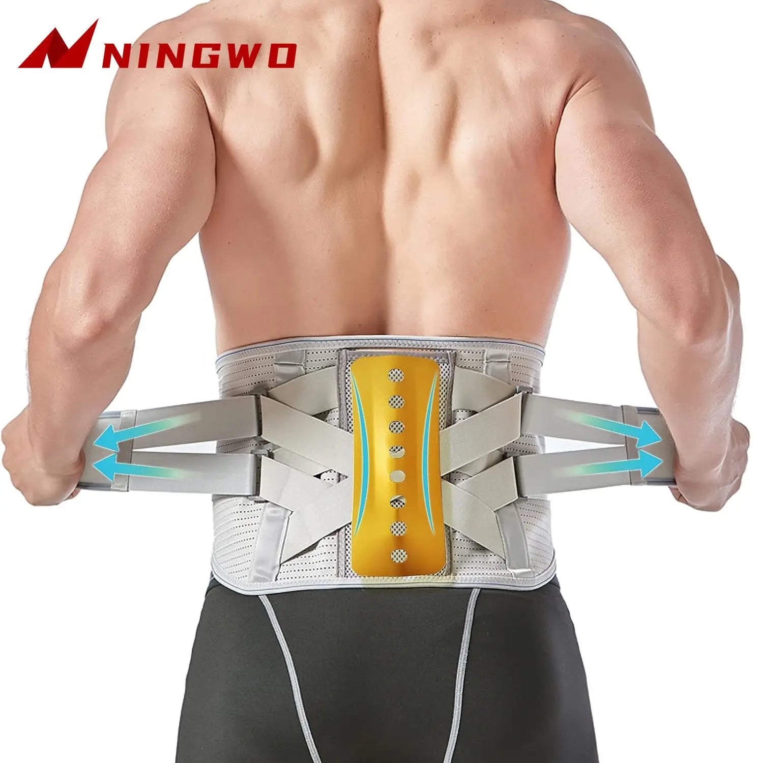 KIMLUD, Back Support Belt for Men and Women,Back Braces for Lower Back Pain Relief,Lumbar support for Heavy Lifting,Sciatica pain relief, KIMLUD Womens Clothes