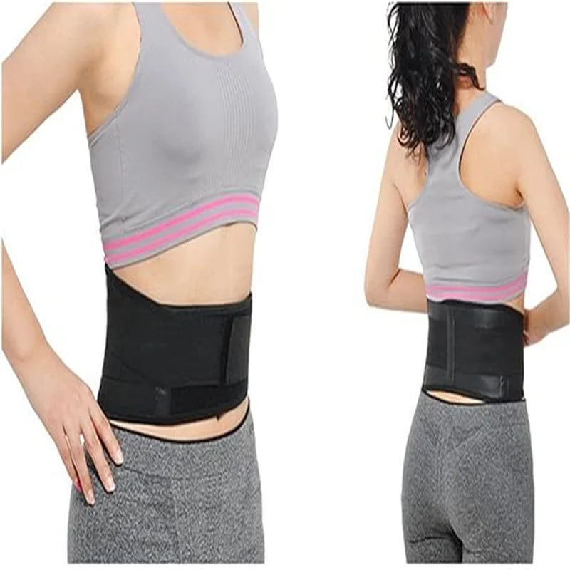 Adjustable Waist Tourmaline Self heating Magnetic Therapy Back Waist Support Belt Lumbar Brace Massage Band Health Care - KIMLUD