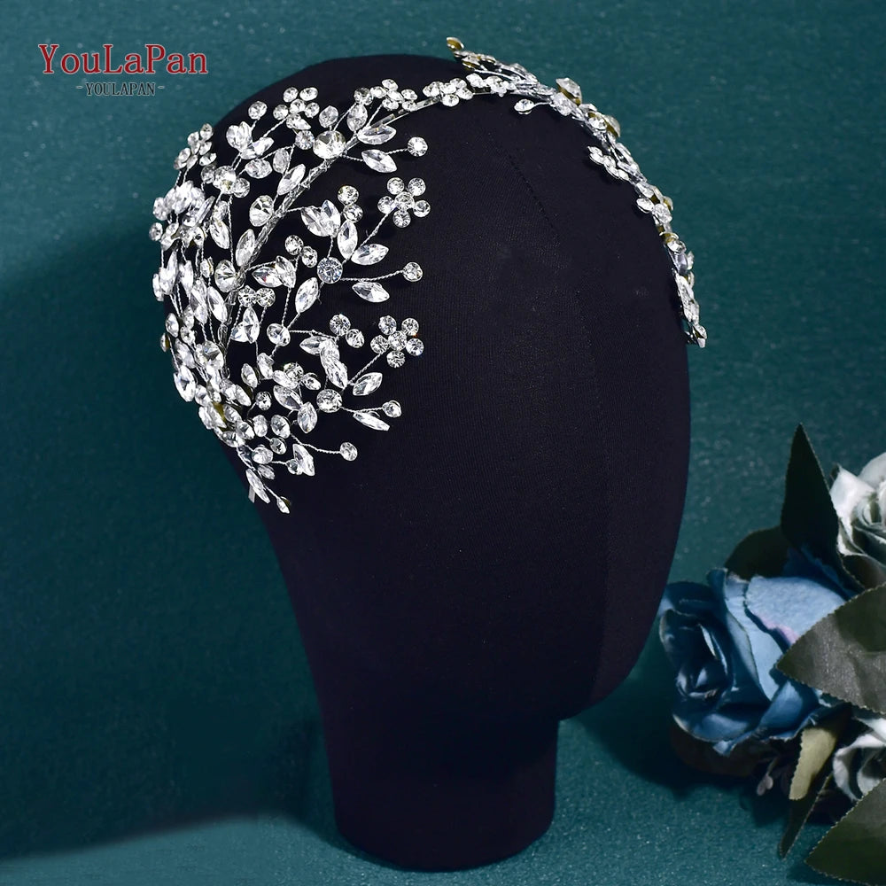 KIMLUD, YouLaPan Luxury Rhinestone Bride Headband Woman Headpiece Wedding Hair Accessories Pageant Headdresse Wedding Tiara HP425, HP794-S / CHINA, KIMLUD APPAREL - Womens Clothes