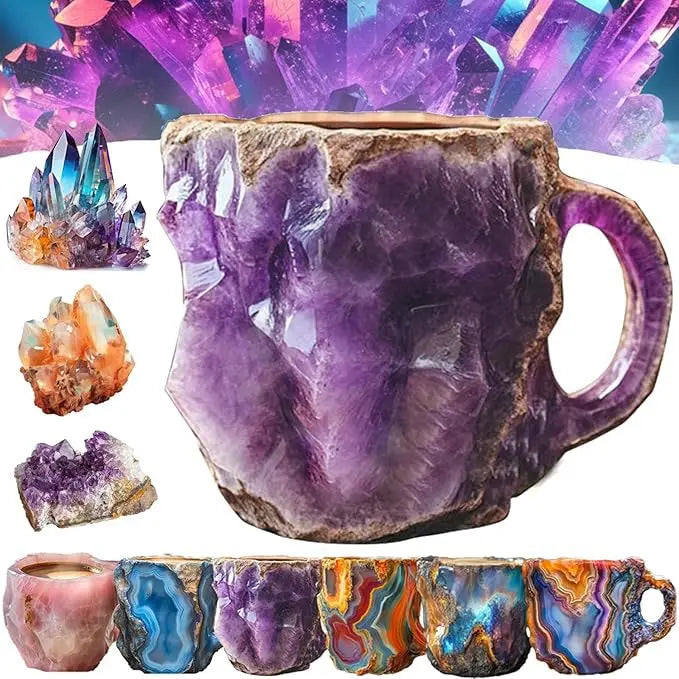 Popular Creative Mineral Crystal Coffee Mugsmake Mug Crystal Coffee Mug High Face Value Household Goods High-Grade Water Cup