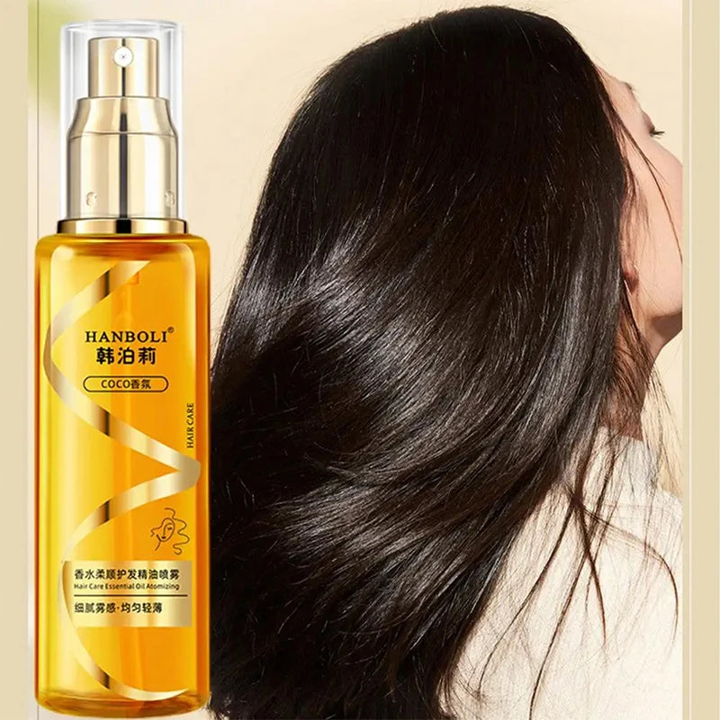 100ml Premium Harmless New Hair Oil Spray For Women Fragrant Fluffy Hair Anti-frizz Smooth Deeply Moisturizing Hair Sheen Spray