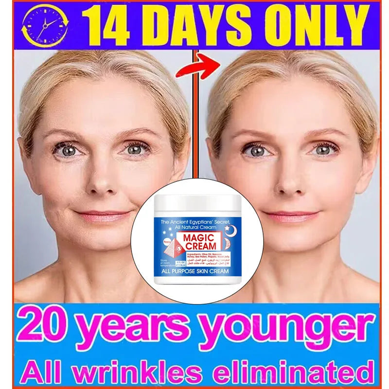 Magic Wrinkle Remover Face Cream Anti-Aging Fade Fine Line Lifting Firming Whitening Moisturizing Beauty Skin Care Cosmetic 118g - KIMLUD