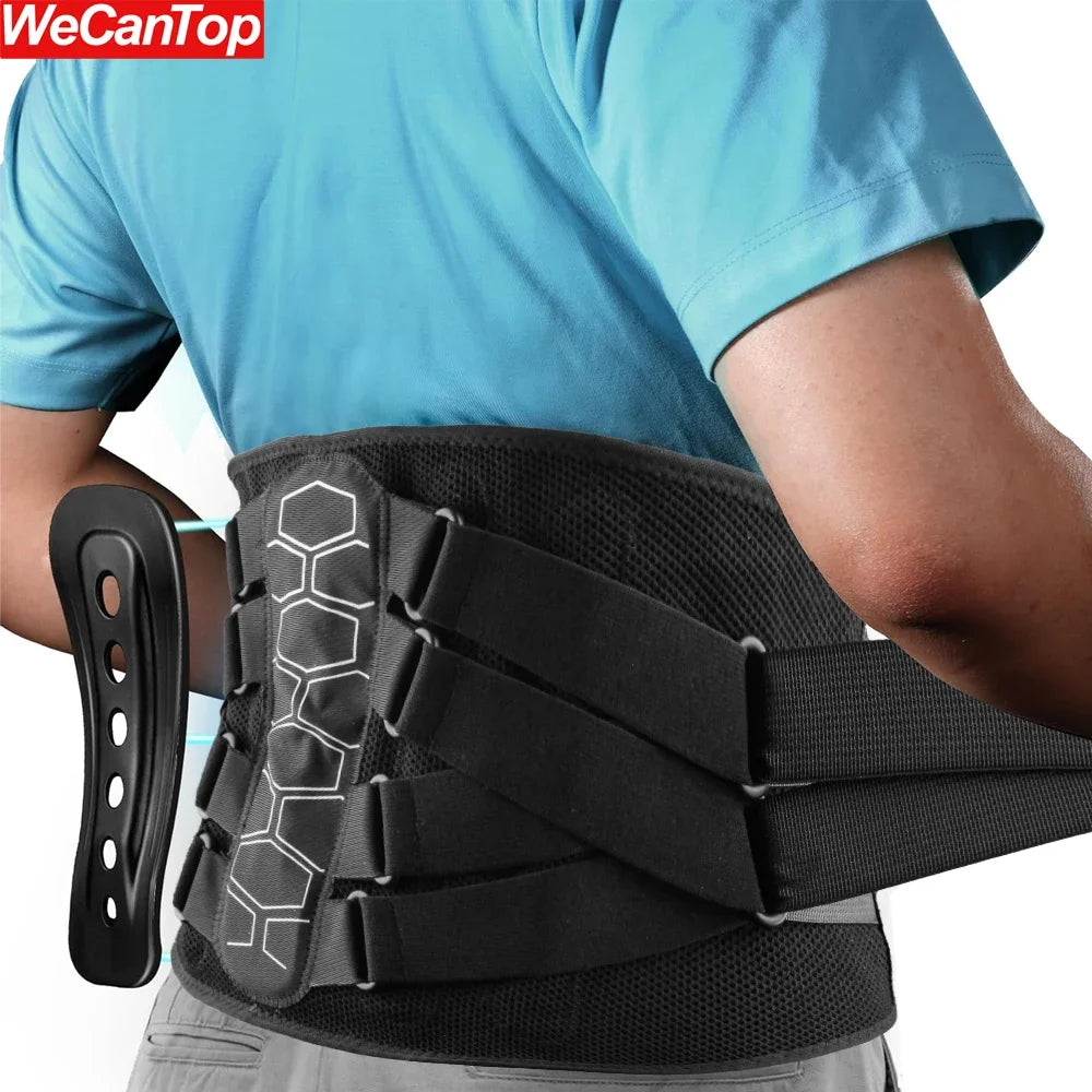 1PCS Back Brace for Lower Back Pain,Lumbar Support Belt for Men Women,Bionic Spine Design Back Brace for Sciatica Herniated Disc - KIMLUD