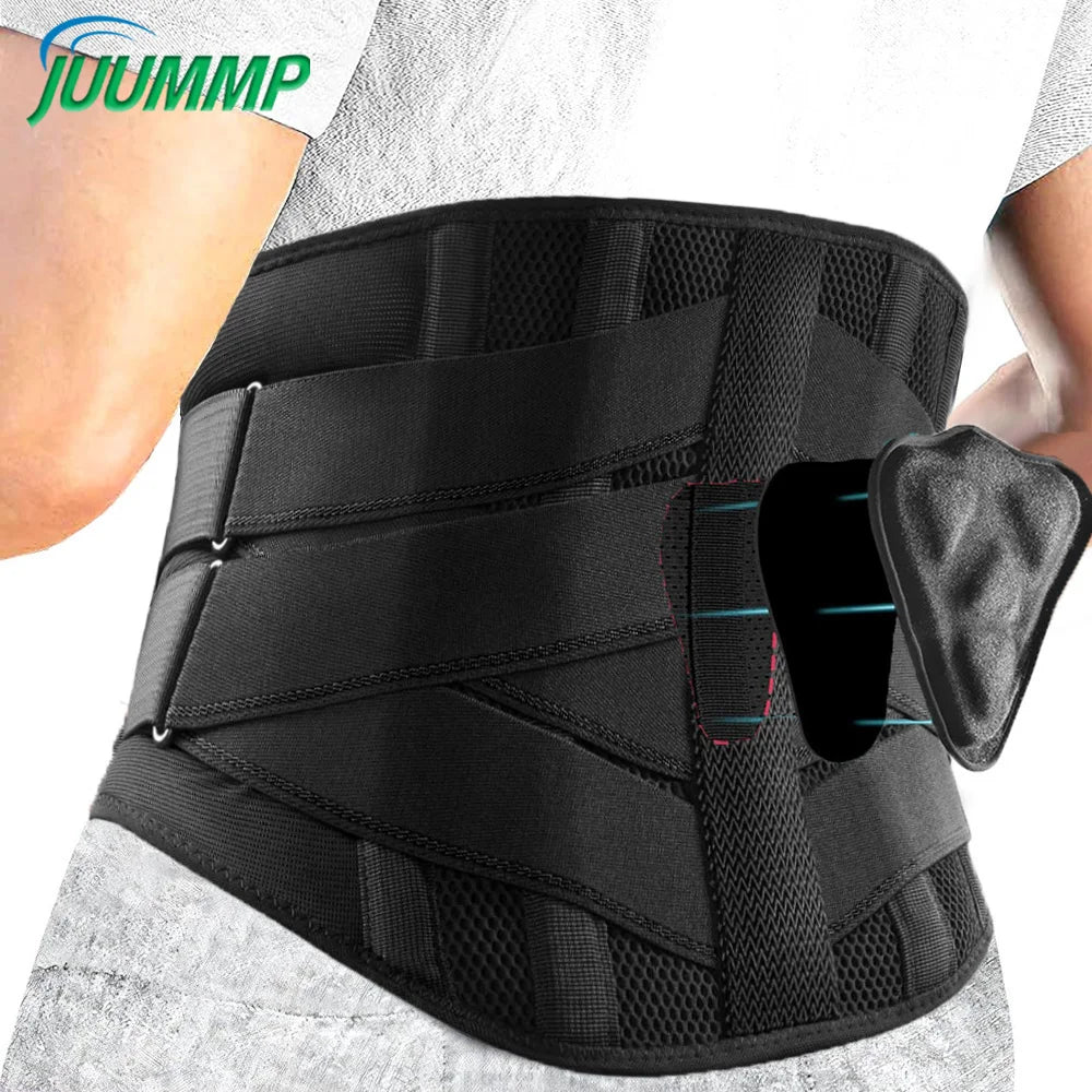 KIMLUD, 1Pcs Back Brace for Lower Back Pain Relief, Lower Back Pain with 6 Stays, Herniated Disc, with Lumbar Support Pad for Men/Women, KIMLUD Womens Clothes