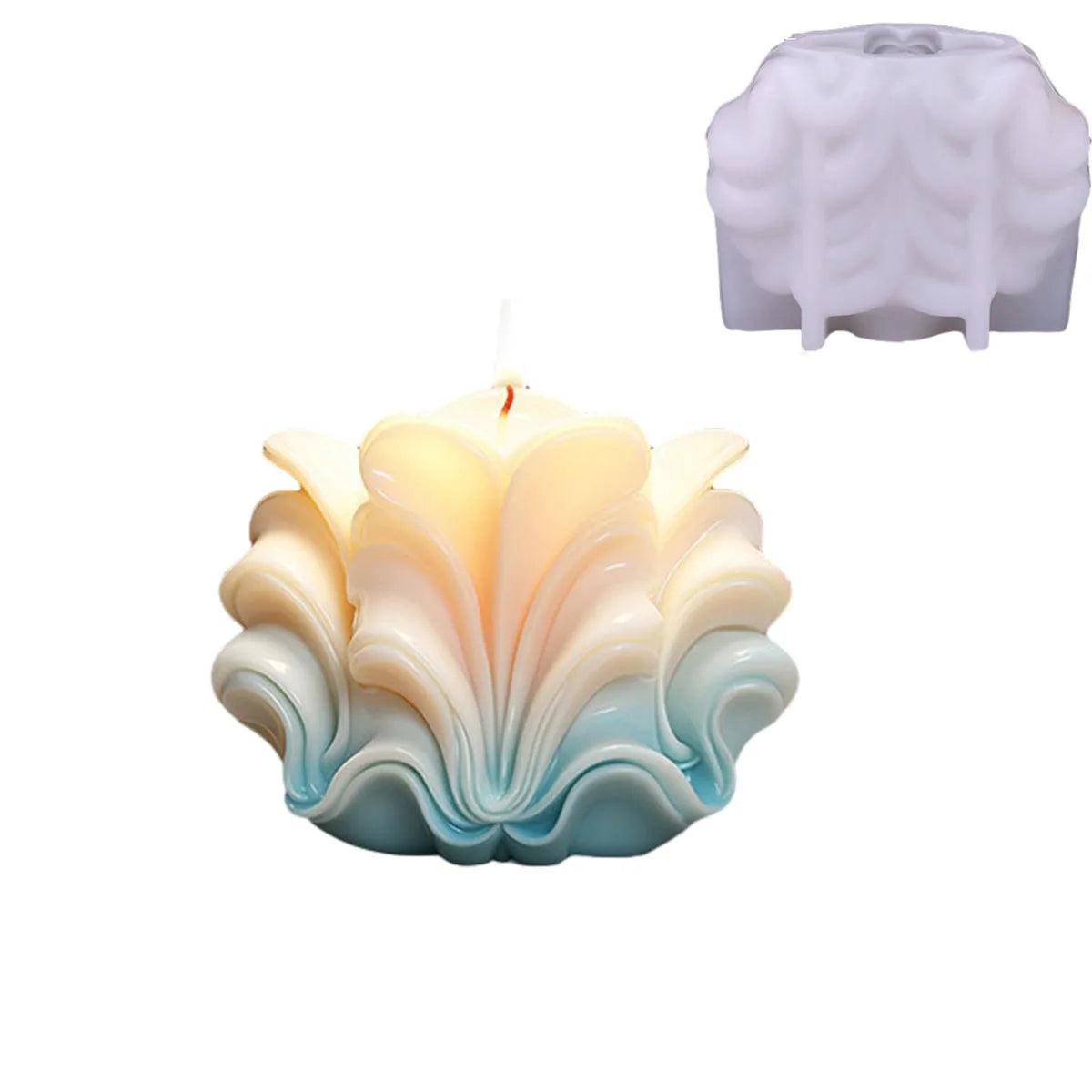 New Ocean Shell Coral Candle Silicone Mold Handmade Aromatherapy Candle Decoration Coral Flower Shell Cake Soap Epoxy Resin Mold - KIMLUD