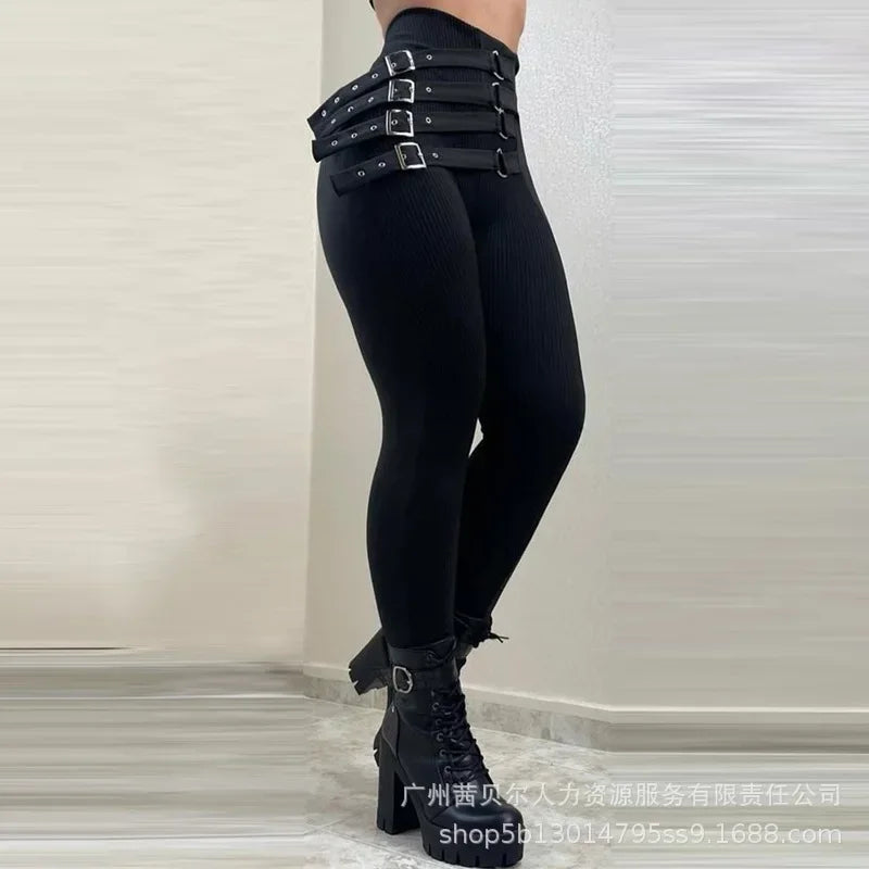 Womens Trousers 2023 New Black High Waist Slim Fit Pants for Women