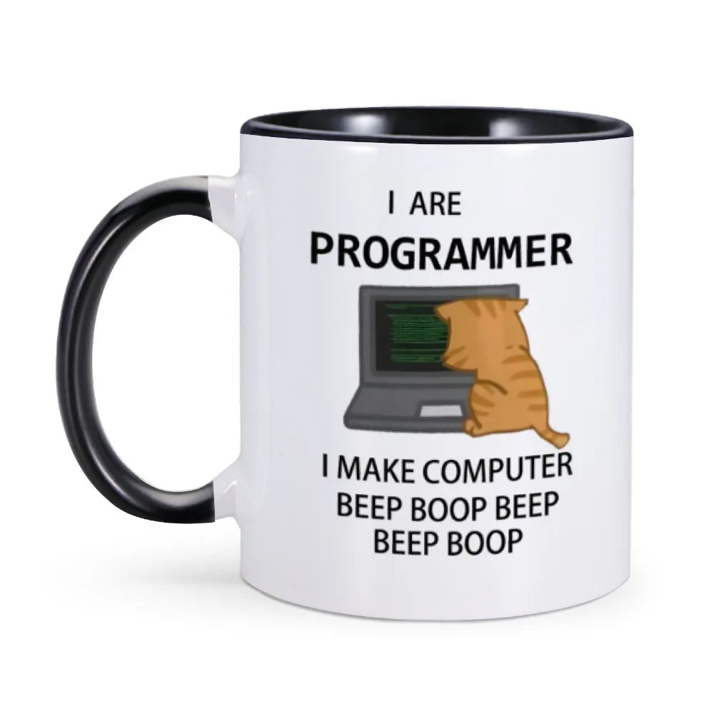 Engineer Mugs Computer Programmer Cups Programming Debugging Teaware Tea Coffee Coffeeware Geek Nerd Coworker Gift Coder Unicode