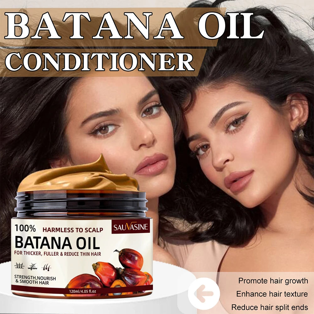 Anti-Hair Loss Batana Oil Natural Hair Conditioner Repair Damaged Strengthen Roots Anti-Breakage Hair Treatment Essential Oil