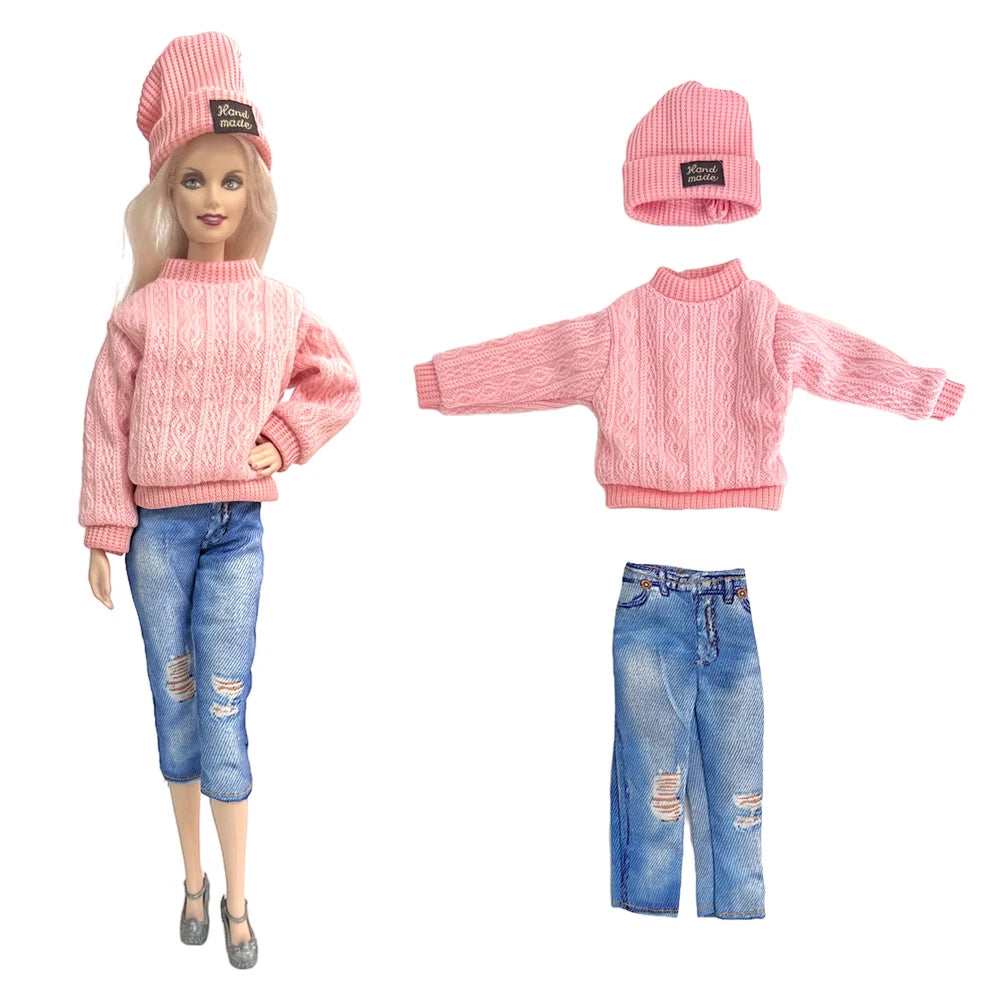 KIMLUD, NK 1 Pcs Fashion Coat for Barbie Doll Cotton Jacket Winter Dress Long Clothes Fur Coat For 1/6 BJD Doll Accessories Toy JJ, Not Include Doll  Y, KIMLUD APPAREL - Womens Clothes