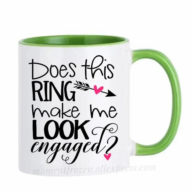 Engagement Cups Wedding Coffee Mugs Caffeine Cocoa Tea Mugen Bride Bridegroom Gifts Tableware Coffeeware Teaware Beer Drinkware