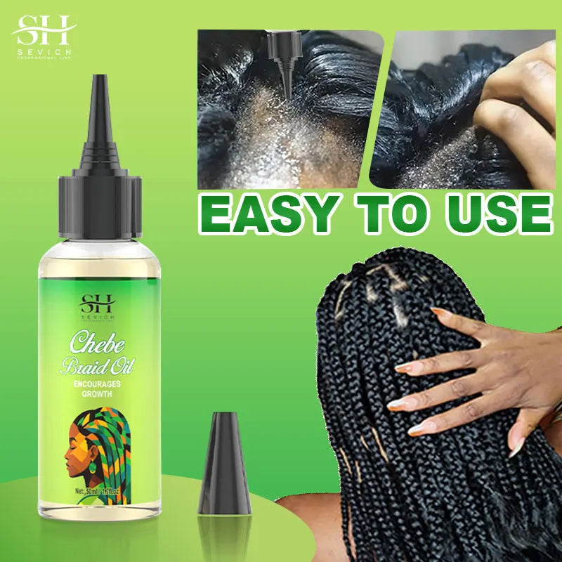 Sevich Chebe Hair Growth Serum Africa Traction Alopecia Chebe Anti Hair Loss Treatment Crazy Fast Hair Growing Oil Hair Care