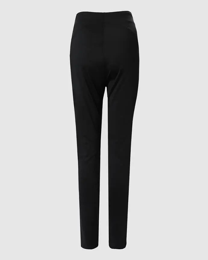 KIMLUD, Women's Pants High Waist Trousers 2023 Button Decoration Office Solid Color Elegant Hip Lifting Leggings Skinny Pencil Pants, KIMLUD Womens Clothes