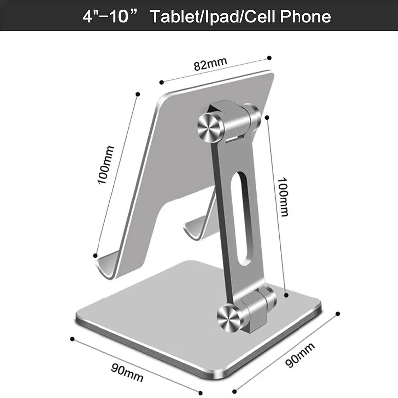 CMAOS Aluminium Alloy Phone Holder Stand Mobile Smartphone Support Tablet Desk Portable Metal Cell Phone Holder for iPhone iPad