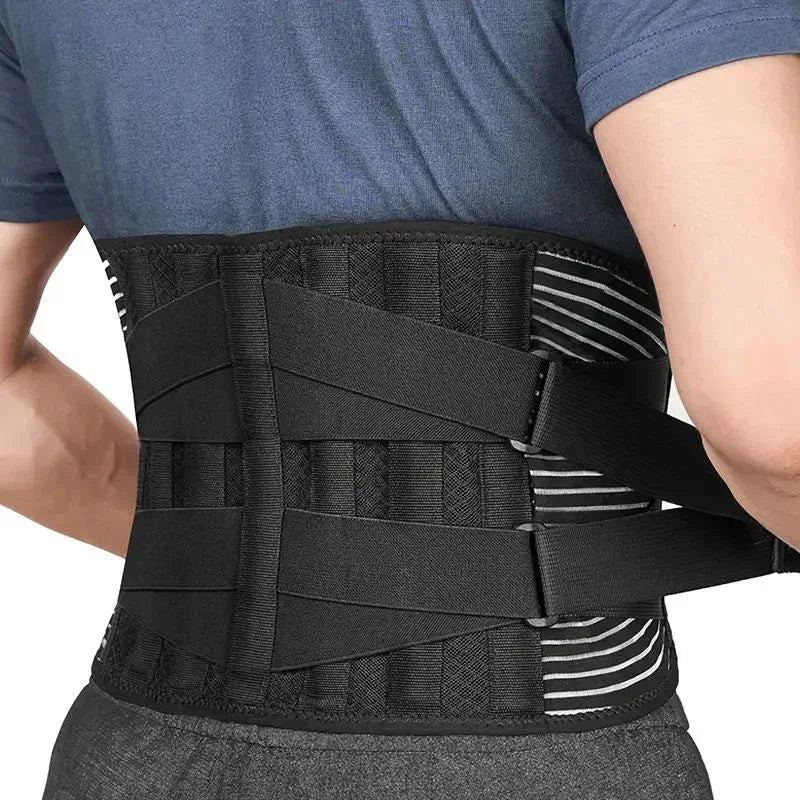 Back Brace Adjustable Waist Belt Support Brace for Lumbar Trainer Sweat Belt for Sports New Assistance Waist Cushion - KIMLUD