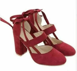 Sexy Heeled  Sandal High Heels Sandals Women Femme Gladiator Summer Party Wedding Shoes Women Thick Heels Zapatos De Muje