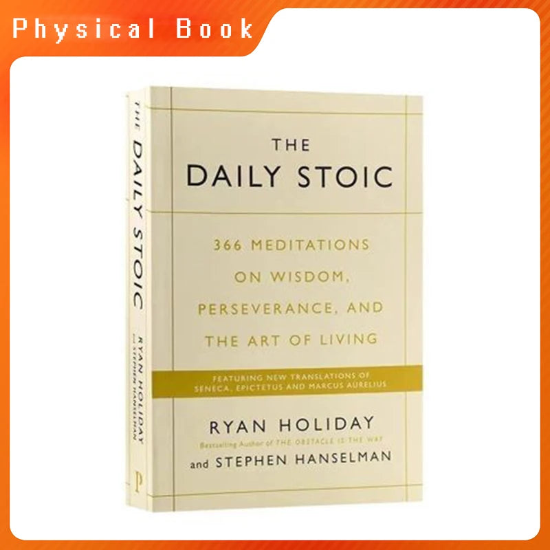 KIMLUD, 【100% New English Book】The Daily Stoic by Ryan Holiday 366 Meditations on Wisdom, Perseverance and the Art of Living Book Libros, KIMLUD Womens Clothes