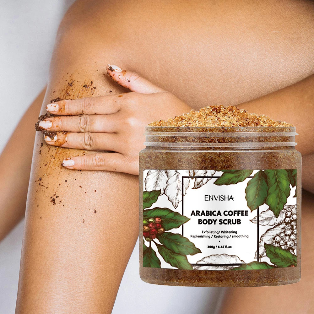 ENVISHA Coffee Body Massage Scrub Cream Exfoliating Moisturizing Nourish Soften Whitening Skin Care Beauty Health Shrink Pores