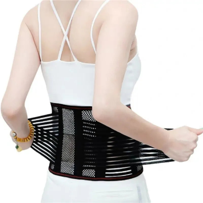 KIMLUD, Adjustable Waist Trainer Belt Unisex Lower Back Brace Spine Support Waist Belt Orthopedic Breathable Lumbar Corset High Quality, KIMLUD Womens Clothes