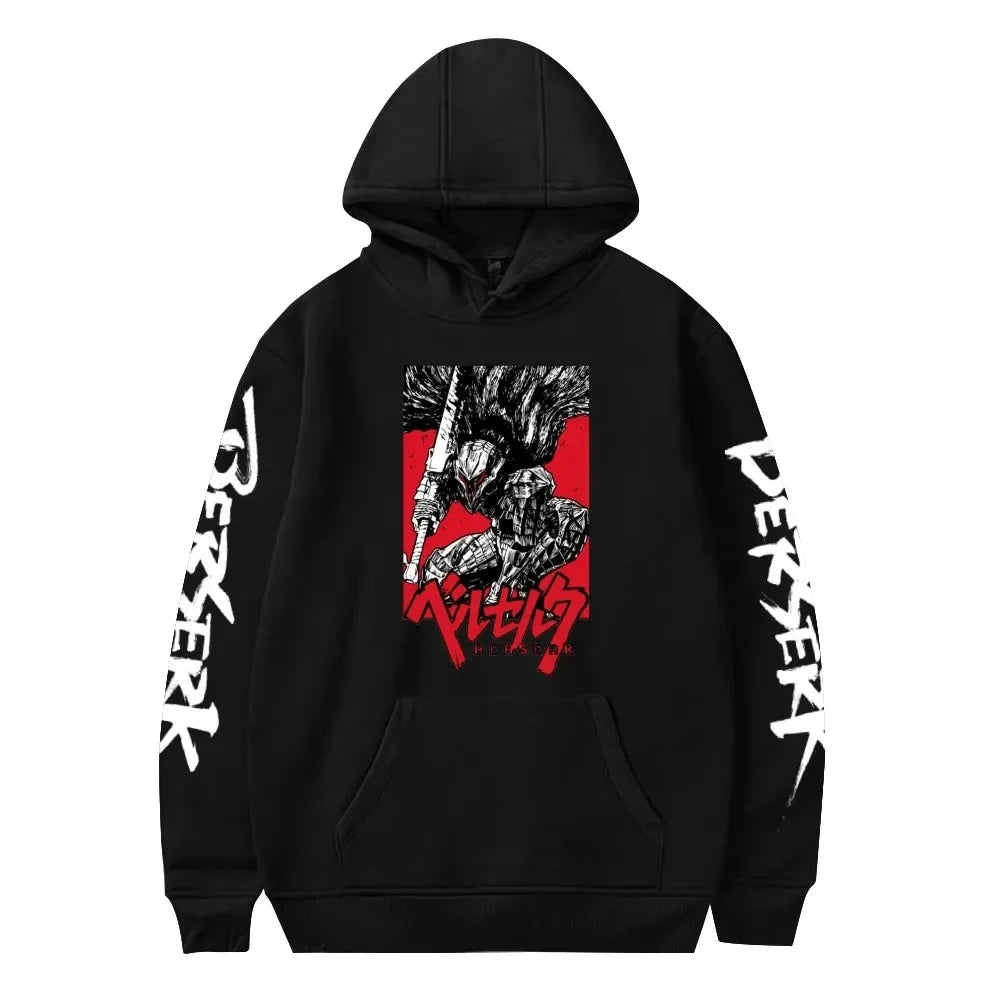 Anime Berserk Hoodie Sweatshirt Mulheres Homens Manga Longa Moda Pullover Roupas 2024 - KIMLUD