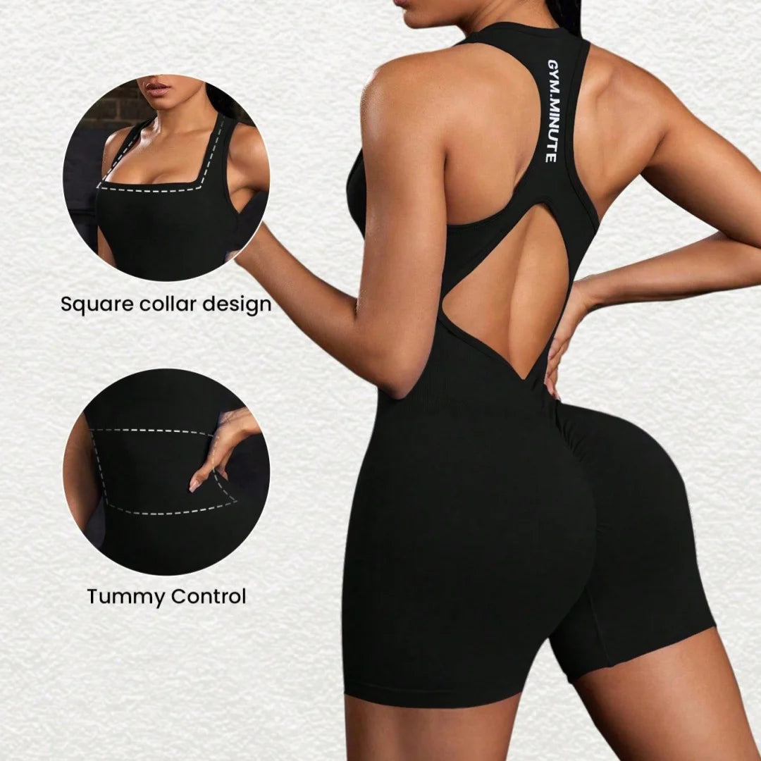 Back Cross Sports Yoga Jumpsuits Women One Piece Bodysuits High Stretchy Rompers Breathable Ropa Deportiva Mujer Gym Tracksuit