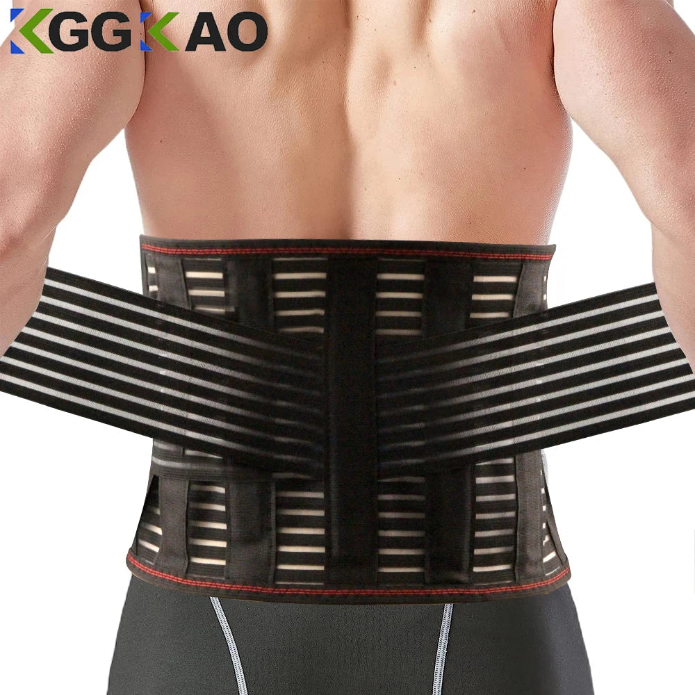 KIMLUD, Back Braces for Lower Back Pain Relief with 5 Stays,Breathable Back Support Belt for Men/Women,Anti-skid lumbar support belt, KIMLUD Womens Clothes