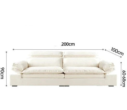 KIMLUD, Relaxing White Sofa Nordic Lazy Elegant Soft Minimalist Puff Sofa Bedrooms Reclining Divani Da Soggiorno Living Room Furniture, style1, KIMLUD APPAREL - Womens Clothes