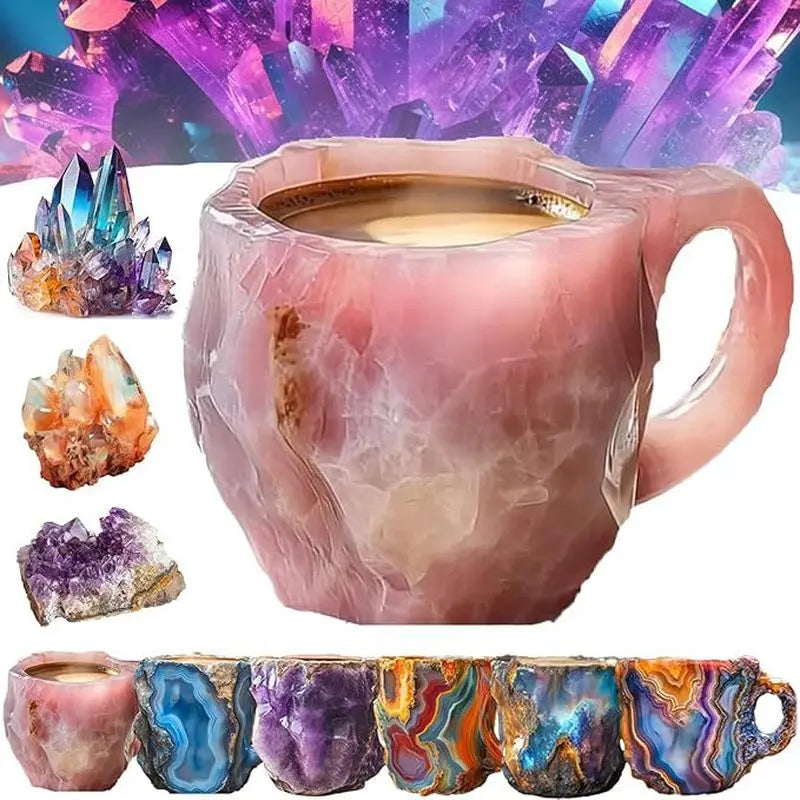 Popular Creative Mineral Crystal Coffee Mugsmake Mug Crystal Coffee Mug High Face Value Household Goods High-Grade Water Cup