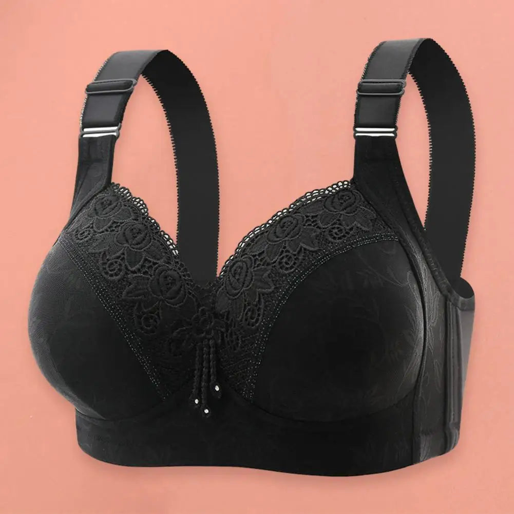 Wireless Size Bra Women Lace Push-up Bra Wireless Push-up Lace Bra for Size Women Padded B/c Cup Brassiere Luxury Non-steel Ring