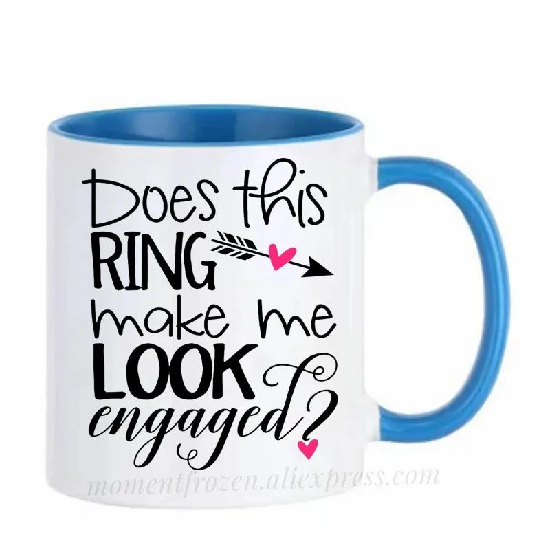 Engagement Cups Wedding Coffee Mugs Caffeine Cocoa Tea Mugen Bride Bridegroom Gifts Tableware Coffeeware Teaware Beer Drinkware