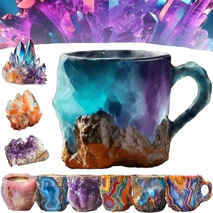 Popular Creative Mineral Crystal Coffee Mugsmake Mug Crystal Coffee Mug High Face Value Household Goods High-Grade Water Cup