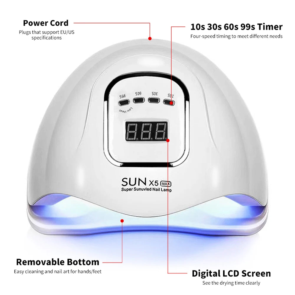 Professional Nail Dryer Infrared Sensor Manicure Nail Light for Fast Curing of All Gel Nail Polish Nail Dryer Salon Tool