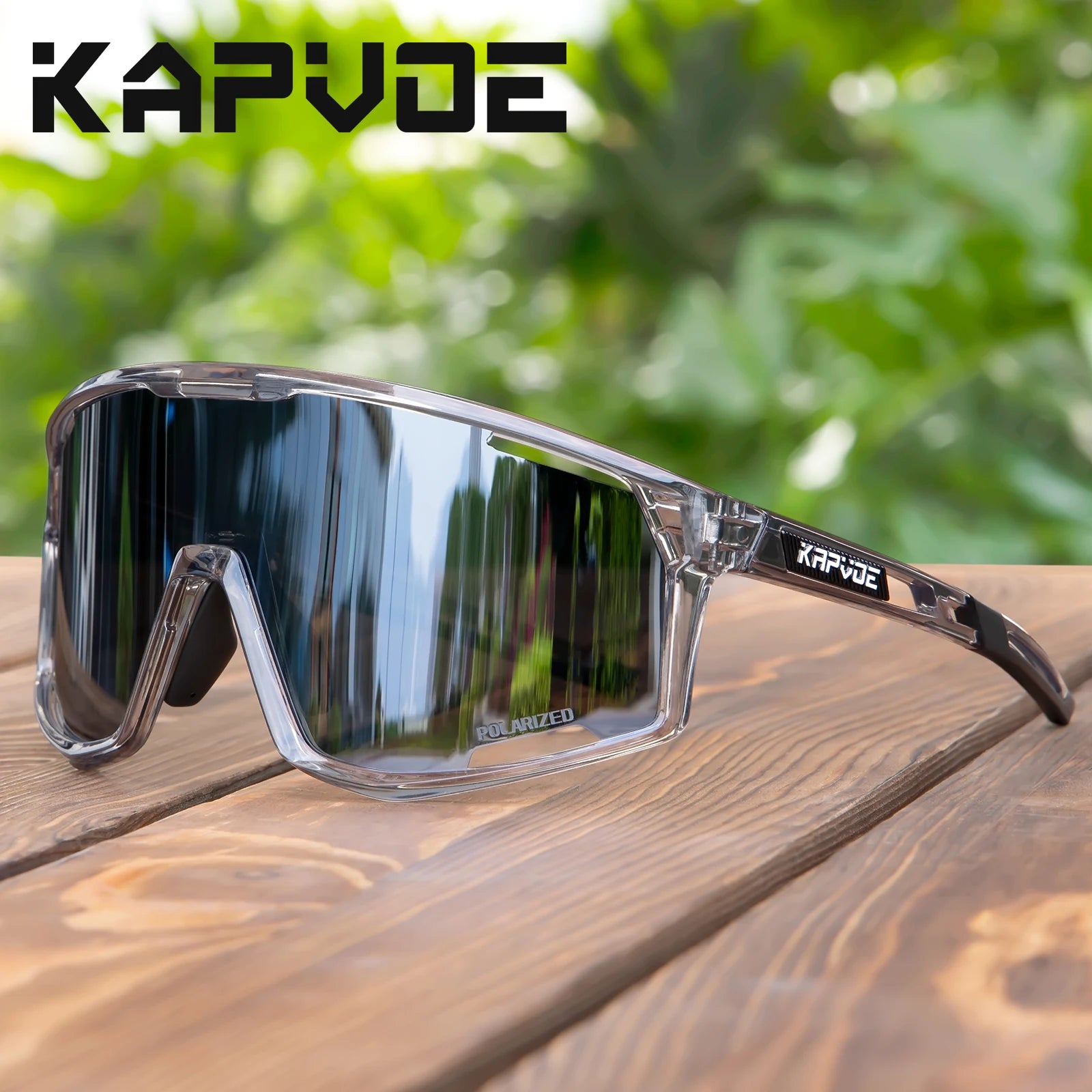 KAPVOE New Men Color Polarized Outdoor Sports Cycling Glasses MTB Goggles Women Road Bike Eyewear UV400 Bicycle Sunglasses - KIMLUD