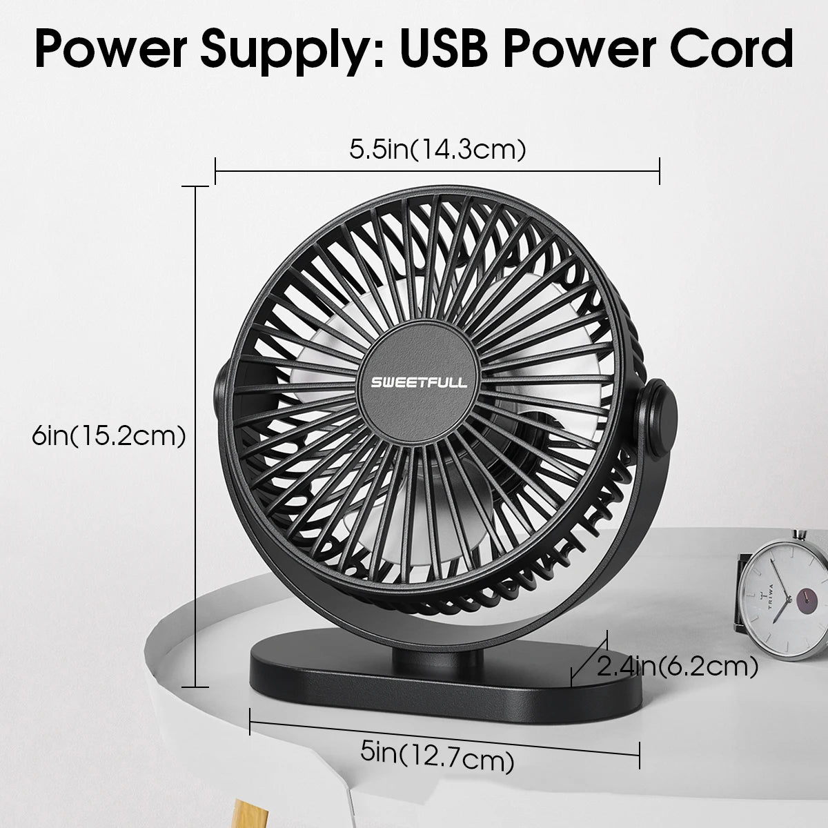 KIMLUD, Mini USB Desktop Fan Portable Hook up Fan Desktop Office USB Quiet Cooling Fans Three Speed Adjustment Suitable For Home Office, KIMLUD Womens Clothes