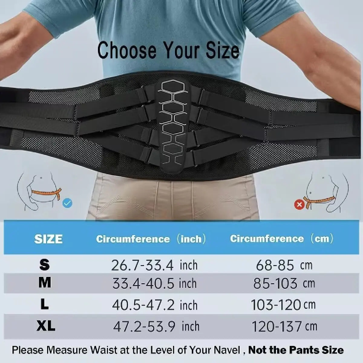 KIMLUD, Sports Belts Lower Back Brace Lumbar Support Belts Ergonomic Design Suitable for Herniated Discs Sciatica for Men&Women, KIMLUD Womens Clothes