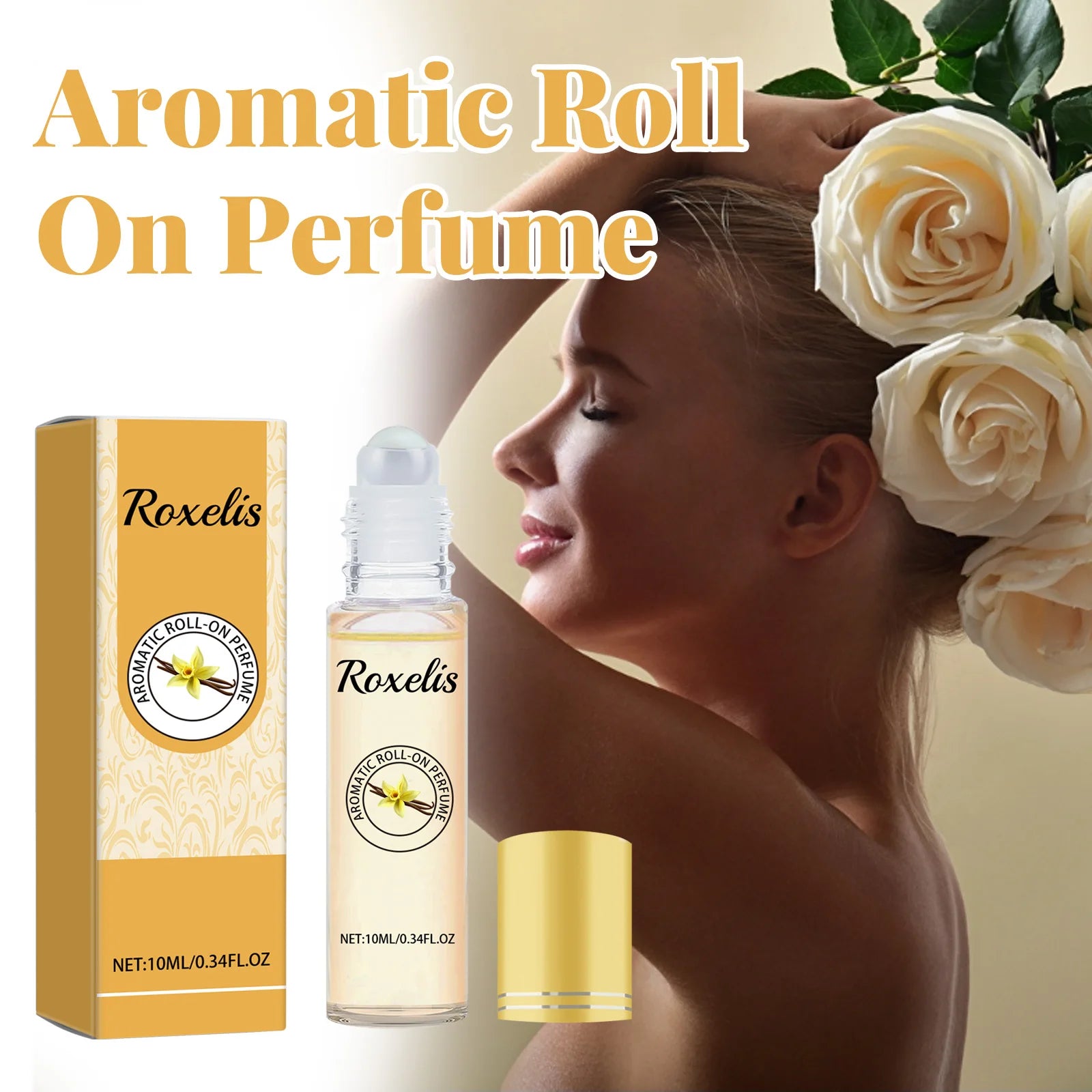 Roxelis Natural light fragrance Arab Perfume Body For Women To Remove Body Odor Body Balm Ball Bearing Wrist Unique Fragrance