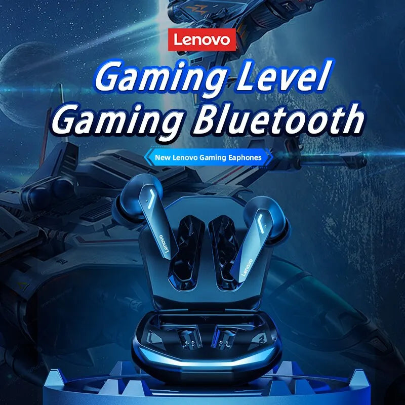 Lenovo GM2 Pro Bluetooth 5.3 Earphones Sports Headset Wireless In-Ear Gaming Low Latency Dual Mode Music Headphones New - KIMLUD