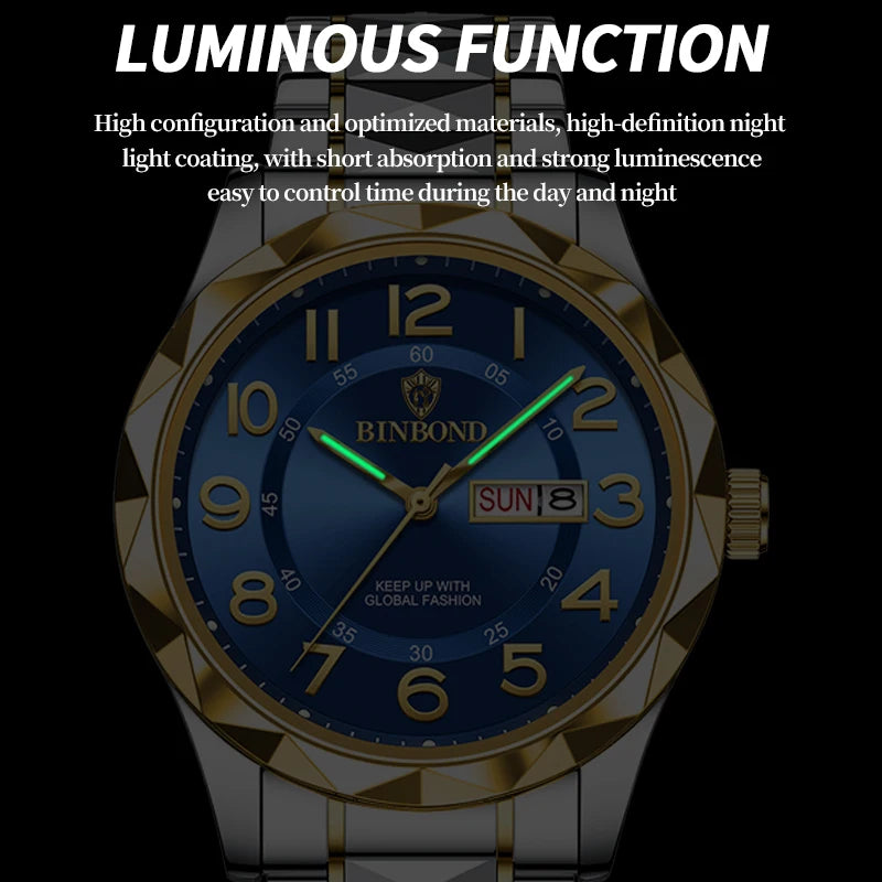 Fashion Business Watch Men Warterproof Sports Mens Watch Top Brand Luxury Clock Male Quartz Wristwatch Relogio Masculino 2024