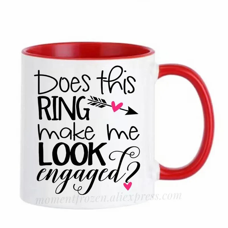 Engagement Cups Wedding Coffee Mugs Caffeine Cocoa Tea Mugen Bride Bridegroom Gifts Tableware Coffeeware Teaware Beer Drinkware