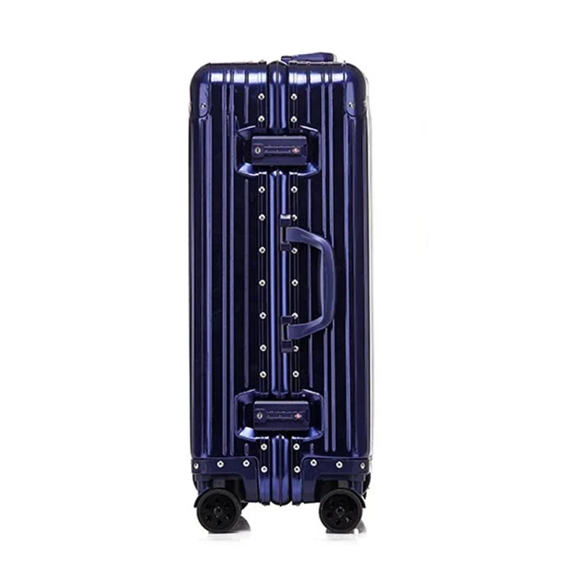 KIMLUD, New Fashion Case 20“24''26''29 Inch Aluminum Suitcase Alloy Trolley Case Universal Luggage Men Women's Travel Offers With Wheels, Blue / CHINA / 29", KIMLUD APPAREL - Womens Clothes