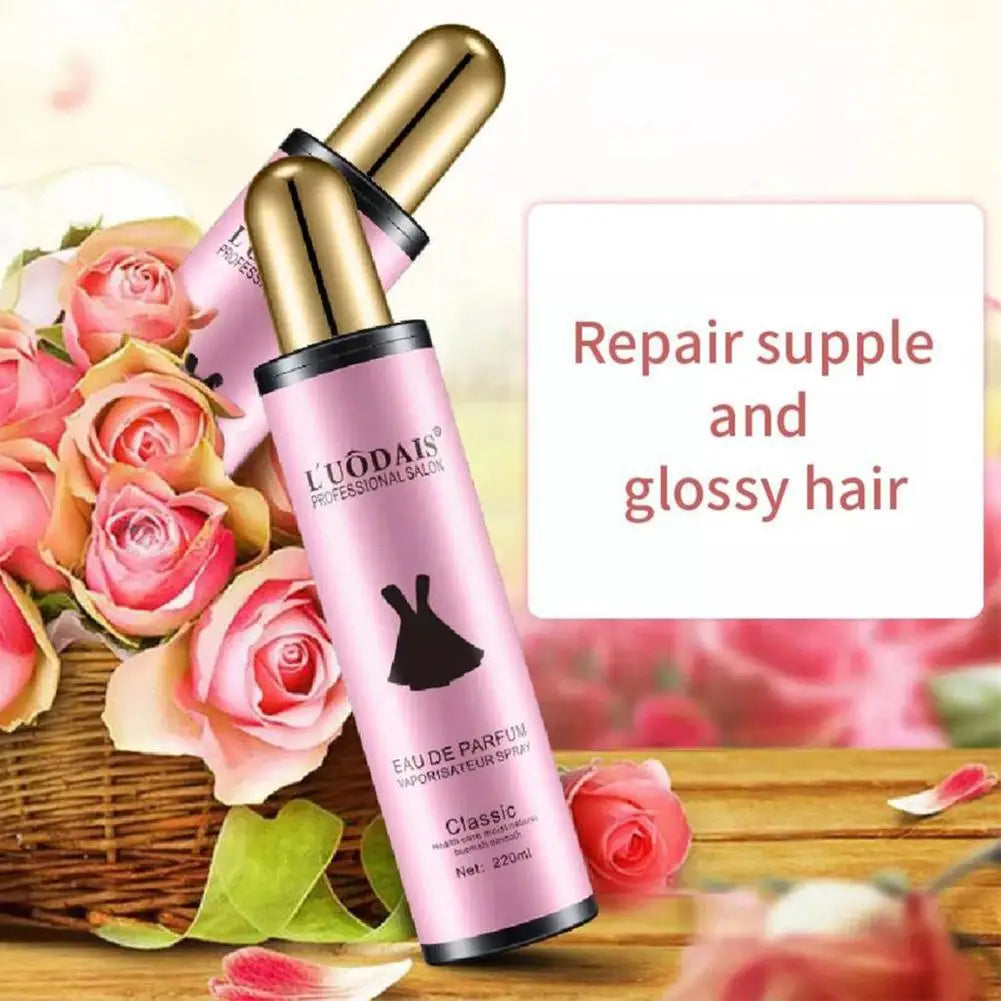 220ml Golden Lure Feromone Hair Spray Hair Care Leave-in Hair Hair Lasting Spray Perfume Dry Fragrance Improve Long Frizzy T9G8