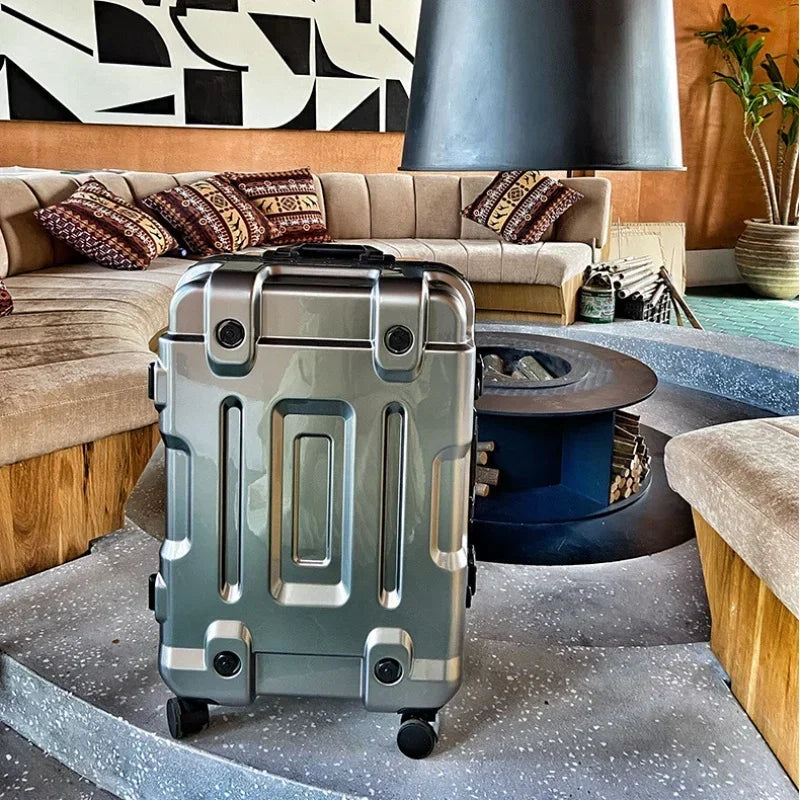 Travel Suitcases Trendy Good-looking Cool Technology Sense Luggage New Universal Wheel Trolley Case Password Boarding Bag