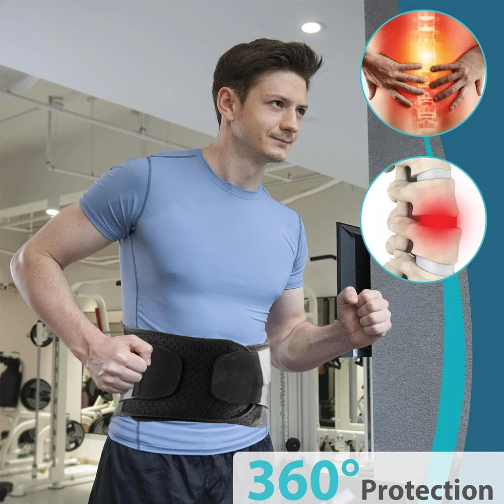 KIMLUD, Back Brace for Lower Back Pain Relief,Herniated Disc,Breathable Back Support Belt for Men Women,Lumbar Support Belt for Arthriti, KIMLUD Womens Clothes