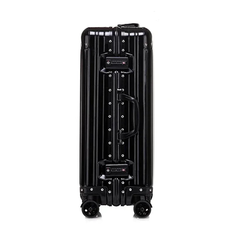 KIMLUD, New Fashion Case 20“24''26''29 Inch Aluminum Suitcase Alloy Trolley Case Universal Luggage Men Women's Travel Offers With Wheels, Black / CHINA / 29", KIMLUD APPAREL - Womens Clothes