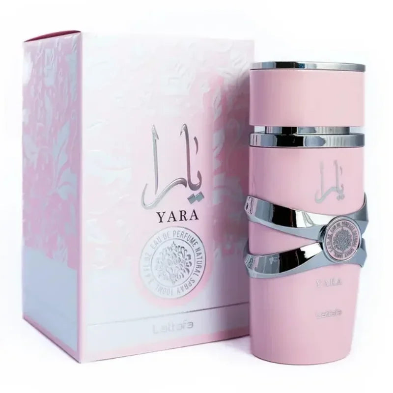 Lattafa Yara For Women 3Piece Set 3.4 Oz Eau de Parfum Spray + 1.7 Oz Hair Mist + 6.7 Oz Deodorant Spray Sweet Pheromone Perfume