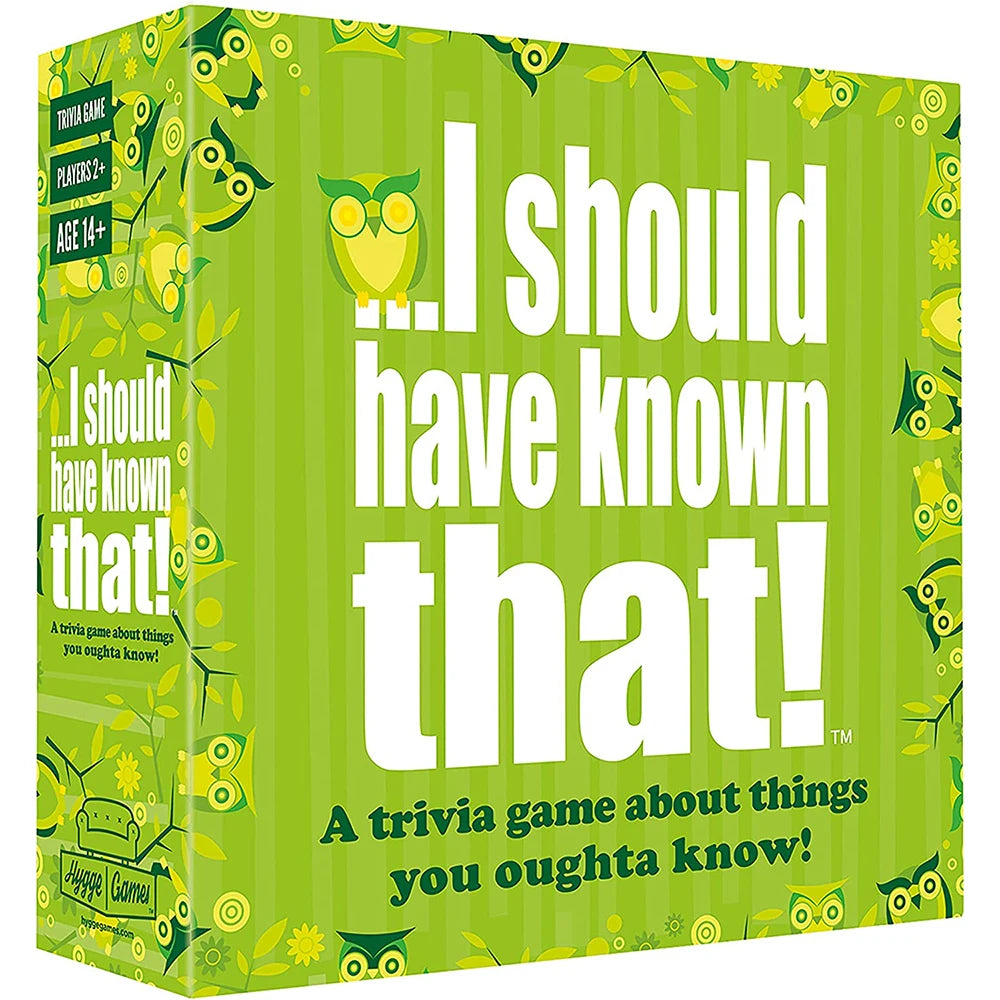 KIMLUD, I should have known that! Card Game Green board game 110 cards with more than 400 questions about things that you should know, KIMLUD Womens Clothes