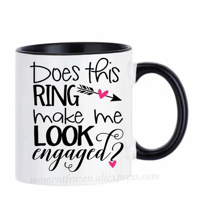 Engagement Cups Wedding Coffee Mugs Caffeine Cocoa Tea Mugen Bride Bridegroom Gifts Tableware Coffeeware Teaware Beer Drinkware