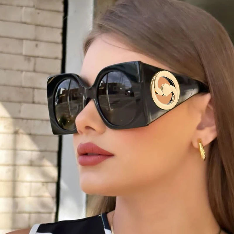 2023 New Fashion Oversized Square Outdoor Sunglasses For Women Vintage Candy Color Sun Glasses Men Shades Oculos Gafas De Sol