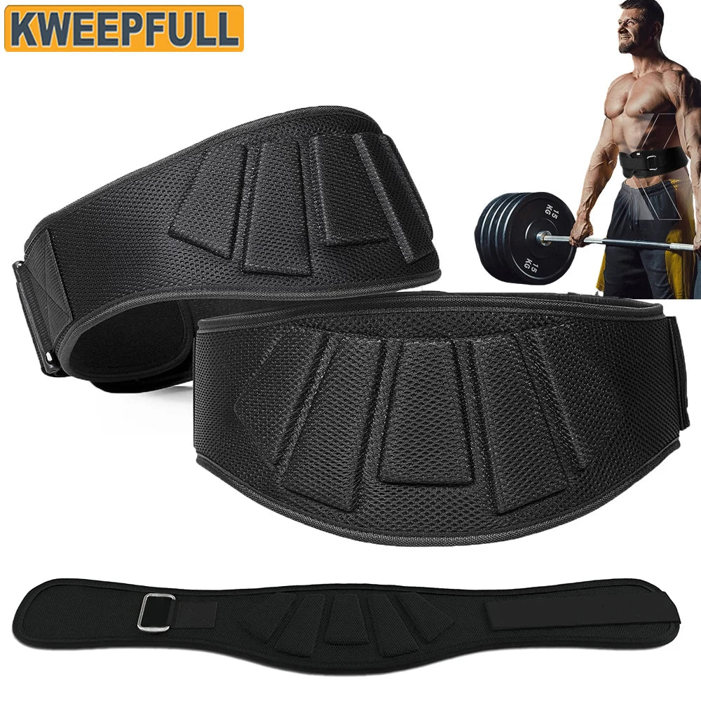 Weight Lifting Belts for Men and Women - Weight Lifting Core & Lower Back Support Workout Waist Belt for Weightlifting, Fitness - KIMLUD