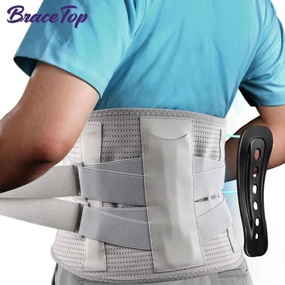 Back Brace for Lower Back Pain, Immediate Pain Relief From Sciatica, Herniated Disc,Scoliosis, Decompression Lumbar Support Belt - KIMLUD